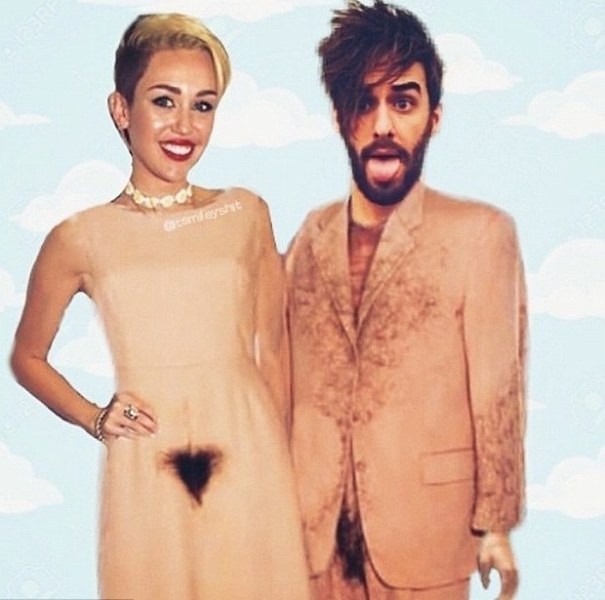 Miley Cyrus na oplátku zverejnila fotomontáž s kamarátom Cheyne Thomas